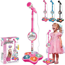 Kid Star Mikrofon All-in-One Karaoke-Mikrofonständer Musik-Echo-Beleuchtung