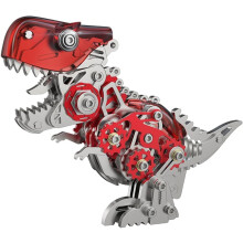 Rompecabezas de metal 3D para adultos, kits de modelos de metal 3D, modelo de dinosaurio mecánico, rompecabezas de acero 3D de Tyrannosaurus Rex, ad