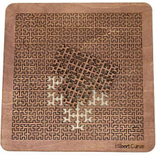 Rompecabezas de bandeja fractal: rompecabezas de madera irregular, duro, desafío fractal, portátil, alucinante.