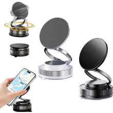 Supporto magnetico per telefono con ventosa - Supporto a vuoto regolabile a 360 per specchietto retrovisore auto e palestra