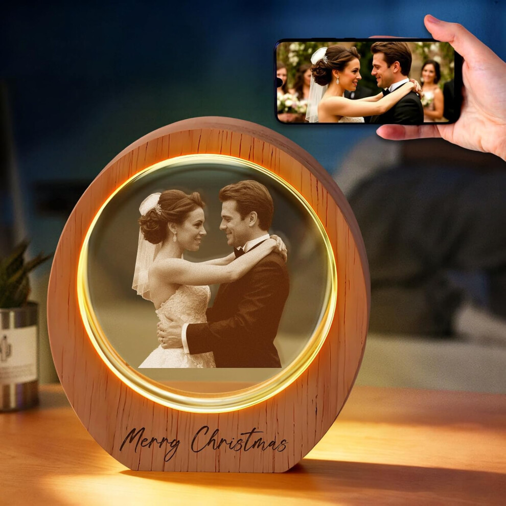 Niestandardowa Lampa Nocna Z KryształOwą Kulą 3D Z Grawerowanym Laserowo Imieniem/Tekstem/Obrazkiem-image