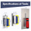 3 Pack Sainless Steel Concrete Tools Set, Flat Finishing Trowel Hand E 3