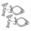 2pcs Stainless Steel Pipe Clamp Upper Jaw Sliding Hinged Hardware Hing 3