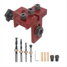 Universal 3 in 1 Woodworking Doweling Jig Kit Pocket Hole Locator Dril