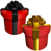 Scatola regalo con viti annidate fastidiose per Natale, stampa 3D, scatole regalo divertenti, scatola puzzle riutilizzabile e resistente per soldi C+