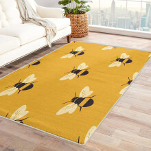 Tappeto per area giochi Kids Bees senza cuciture, 2x3 piedi, decorazione per camera da letto, sala giochi, cameretta dei bambini