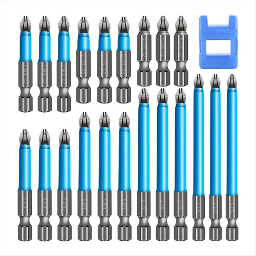 Magnetic Long Hex PhillipsScrew HeadElectric Screwdriver Bits Set,Magn 1