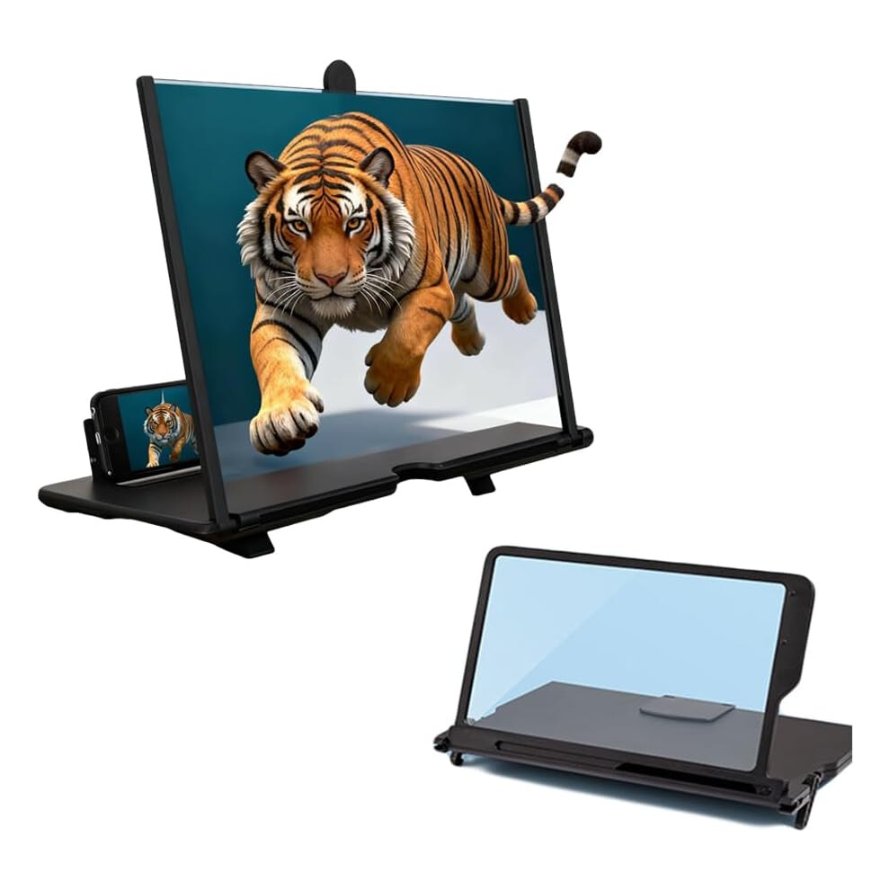 Oimg Portable Mobile Phone Screen Magnifier New 3D Hd Magnifying Projector Upgrade