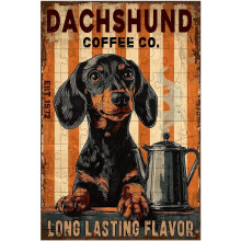 Rompecabezas de madera de 500 piezas "Café Dachshund con sabor duradero" - Alivio del estrés intelectual y descompresor