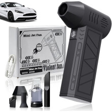 Professioneller 3-stufiger LED-Turbo-Schneebläser mit Saugset, tragbarer Schnellschneeräumer für Fahrzeug und Haus