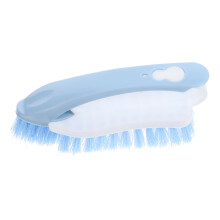 Detachable Shoe Cleaning Brush with Ergonomic Curved Handle and Firm Bristles for Sneakers and Garments