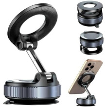 Supporto per telefono Gen 2 a 360 in nano-gel sottovuoto per cruscotto - Supporto magnetico per auto riutilizzabile con forte aspirazione