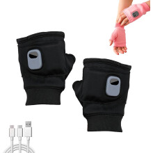Verwarmde handschoenen voor dames, draagbaar, met digitale display, thermostaat en USB-aansluiting.