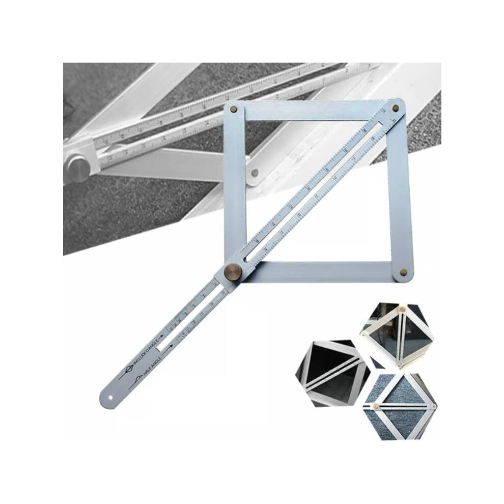 New Premium Corner Angle Finder Miter Protractor 2025, Protractor Angle Finder Silver 3233223040752