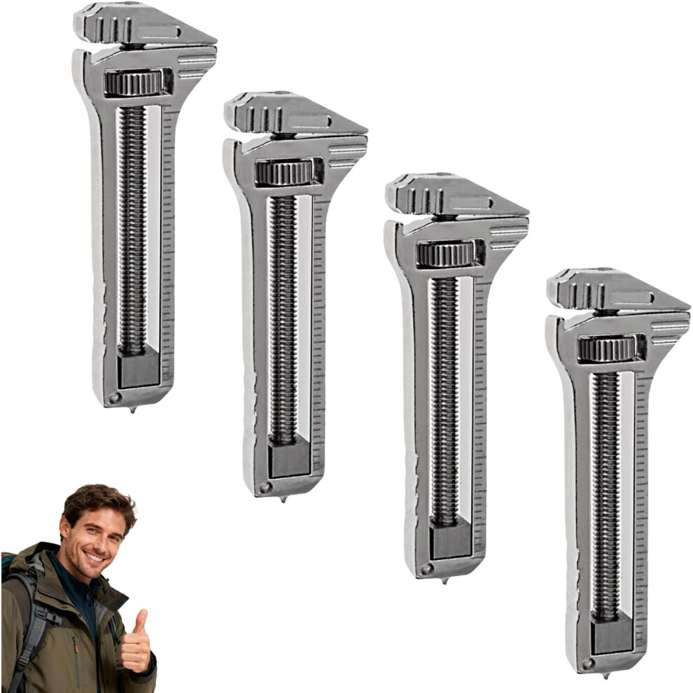 Compact Titanium Multitool Mini Wrench Multifunctional Bottle Opener 4Pcs 3233223019390