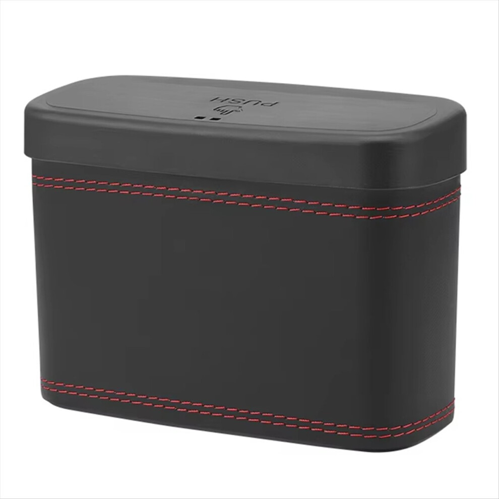 Car Trash Bin - Hanging Vehicle Garbage Dustbin, Square Pressing Type, 4852494345374