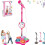 Microfone de brinquedo multifuncional para crianças, com suporte, luzes e efeito de eco. 1