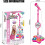 Microfone de brinquedo multifuncional para crianças, com suporte, luzes e efeito de eco. 3