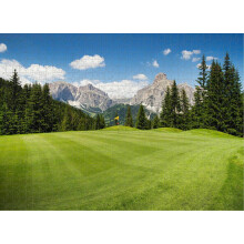 1000 bitars golfbana golf berg italiensk natur natur pussel - utmanande familjeaktivitet gör-det-själv-underhållning