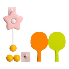 Juguete interactivo de tenis de mesa para niños, entrenador de tenis de mesa colgante con un diseño bonito y colores brillantes, incluye raquetas,