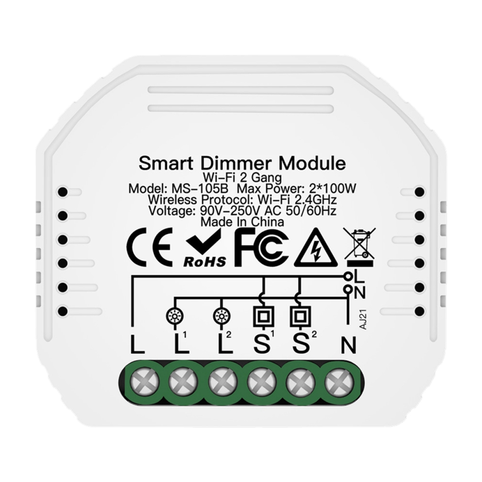 Diy Smart Wifi Led Dimmer Switch 2 Way Voice Dimming For Life Tuya App 4852494345985