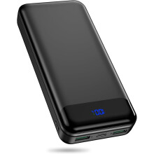 Bærbar oplader powerbank 40000 mAh PD 30W QC 4.0 Hurtig USB-C LED 3 udgange