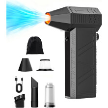 LED-Turbo-Schneefräse, Mini-Turbo-Schneefräse, 130.000 U/min, kratzfrei, 2-in-1, 3 Geschwindigkeiten