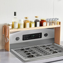 Over the Stove Shelf, Over Stove Spice Shelf for Kitchen Stove Top, Seasoning Organizer
