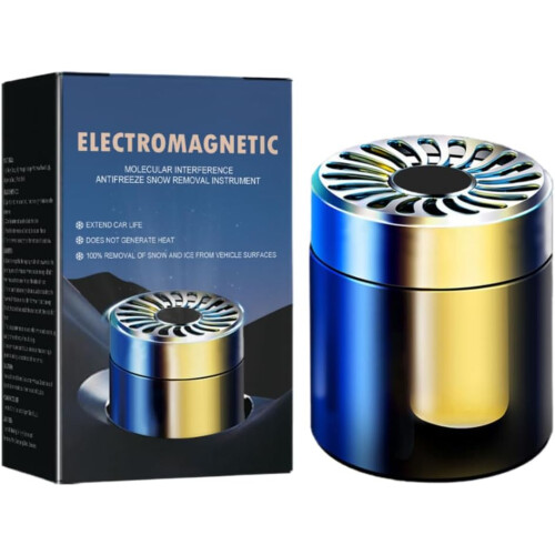 Electromagnetic Car Snow and Ice Removal Device, Molecular Interference Technology, Blue-Gold