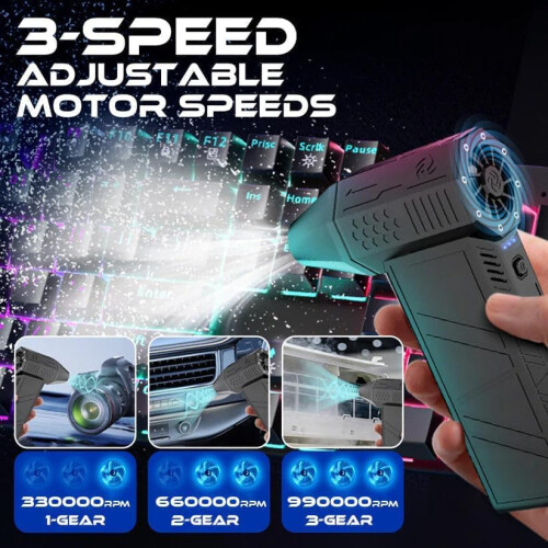 Souffleur D'air électrique, Souffleur D'air Pour Sèche-voiture - Souffleur D 'air Portatif | Plumeau électrique à Vitesse Continue, Petit Nettoyeur électrique, Ventilateur De Barbecue Portable Pour Bar