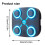 Music Boxing Target for Kids Machine Wall Mounted with LED Light Blue 3