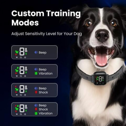 NooBark Anti-Bark Dog Collar Smart Bark Control 4 Modes 8 Sensitivity 1