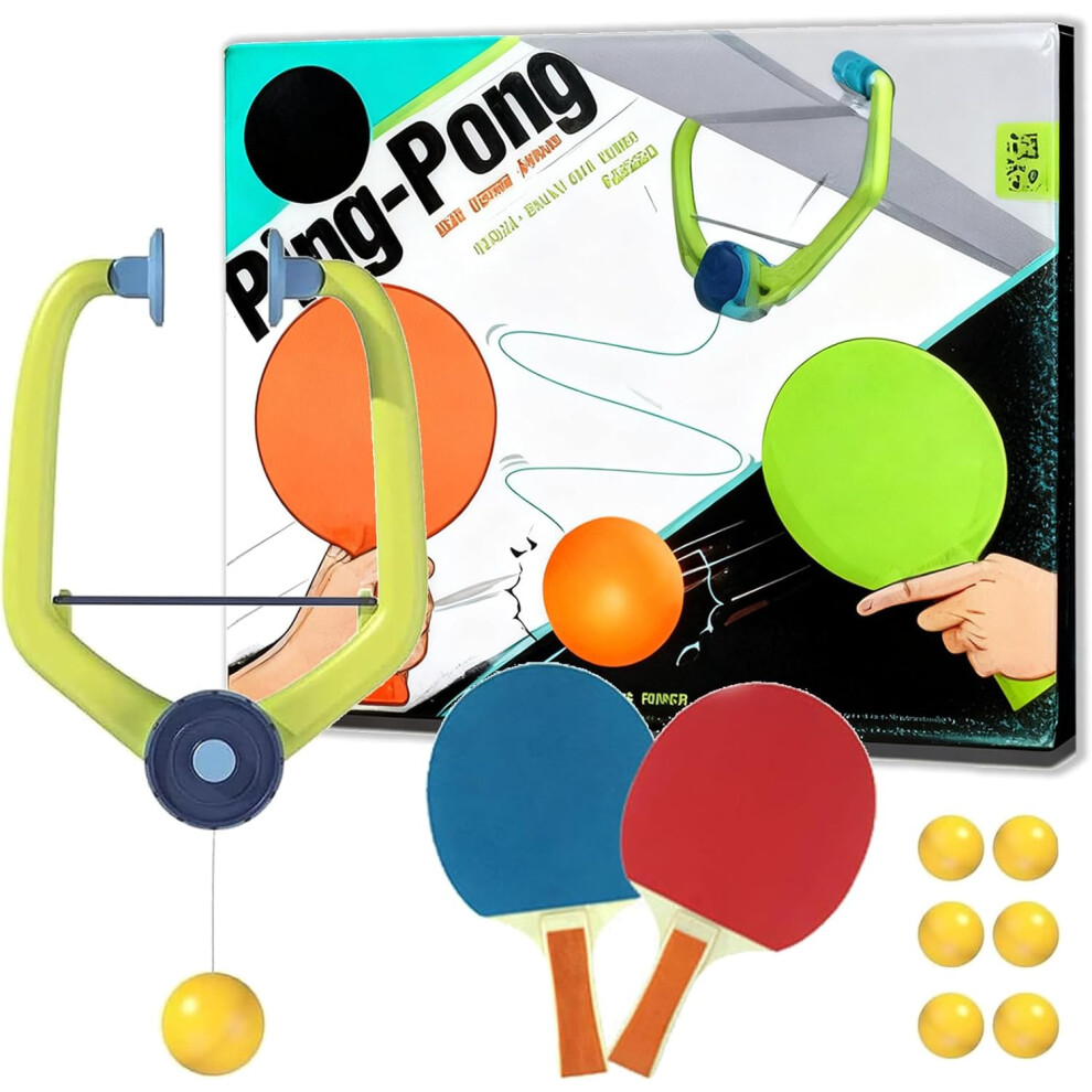 Gra W Ping-Ponga Door Plunking Dla Dzieci, Regulowany WisząCy TrenażEr Do Ping-Ponga Na Drzwiach-image