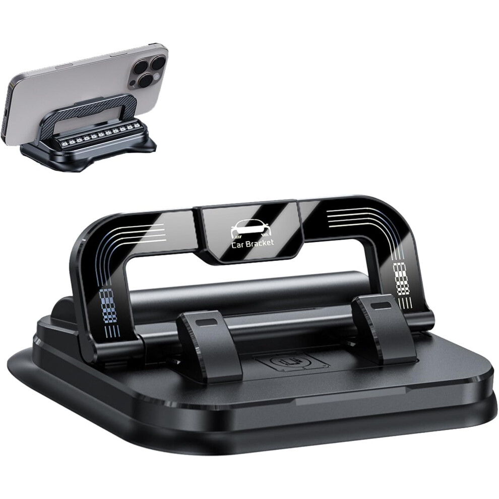 Car Phone Mount With Strong Suction Cup & Number Plate - 360 Rotation Dashboard Navigation Holder 3233223045658