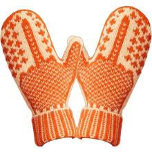 De stoute lijst wanten met middelvinger, knusse winterhandschoenen, geheime houding