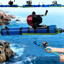 Canna da pesca con catapulta portatile per bambini, mulinello da pesca con fionda, canna da pesca in acqua salata e acqua dolce