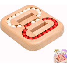 Rompecabezas de madera con forma de cubo giratorio con forma de frijol mágico para aliviar el estrés y la ansiedad, 1 unidad.