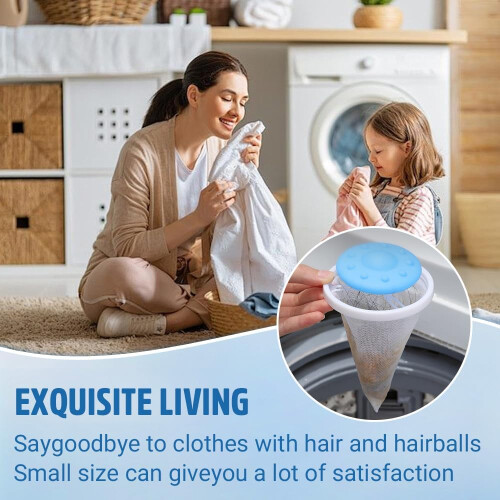 Floating Hair Filtering Mesh Removal Lint Catcher for Washing Machine ...
