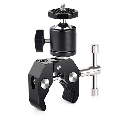 Super Clamp with 360 Mini Ball-Head Quick Release Bracket Tripod Moun