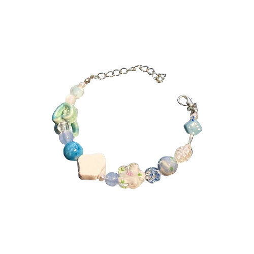 Multicolor Adjustable Beaded Bracelet Skin-Smiling face