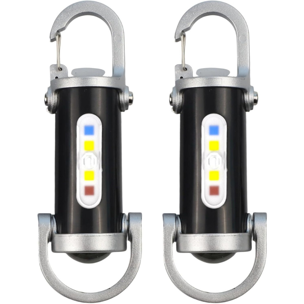 Latarka Na Klucze Mocne śWiatłO Mini Edc, Usb C Akumulatorowa Wodoodporna Kemping Piesze Wycieczki-image