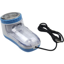 Tragbarer Fusselentferner mit USB-Ladegerät, blau