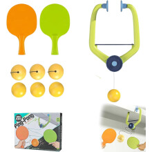 Tür-Pingpong-Spiel zum Aufhängen, Türrahmen-Trainings-Starterset, verstellbar für Kinder