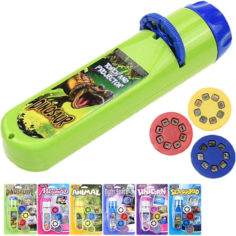 Latarka Projektor Dinozaur Dla Dzieci, 3 Dyski, 24 Obrazy, Lampka Nocna, Edukacyjna Zabawka Naukowa-image