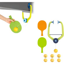 Tür-Pinking-Spiel, verstellbare Aufhängung, Tischtennis-Trainerset mit Schlägern und Bällen für Reflextraining