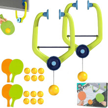 Tür-Pong-Spiel zum Aufhängen, verstellbarer tragbarer Tür-Ping-Pong-Trainer für Kinder