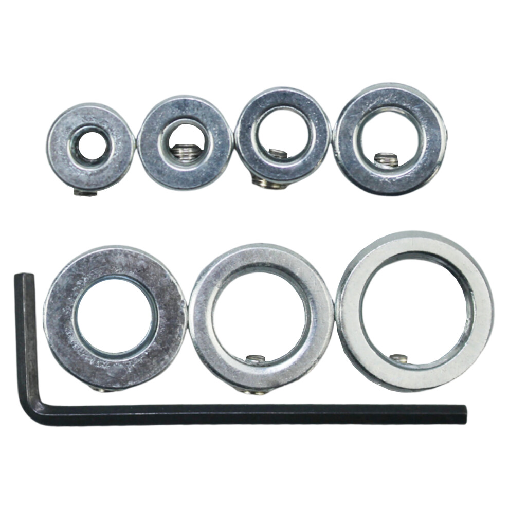 Pack Of 7 Wood Plastic Adjustable Depth Limiter Collars 7696001146613