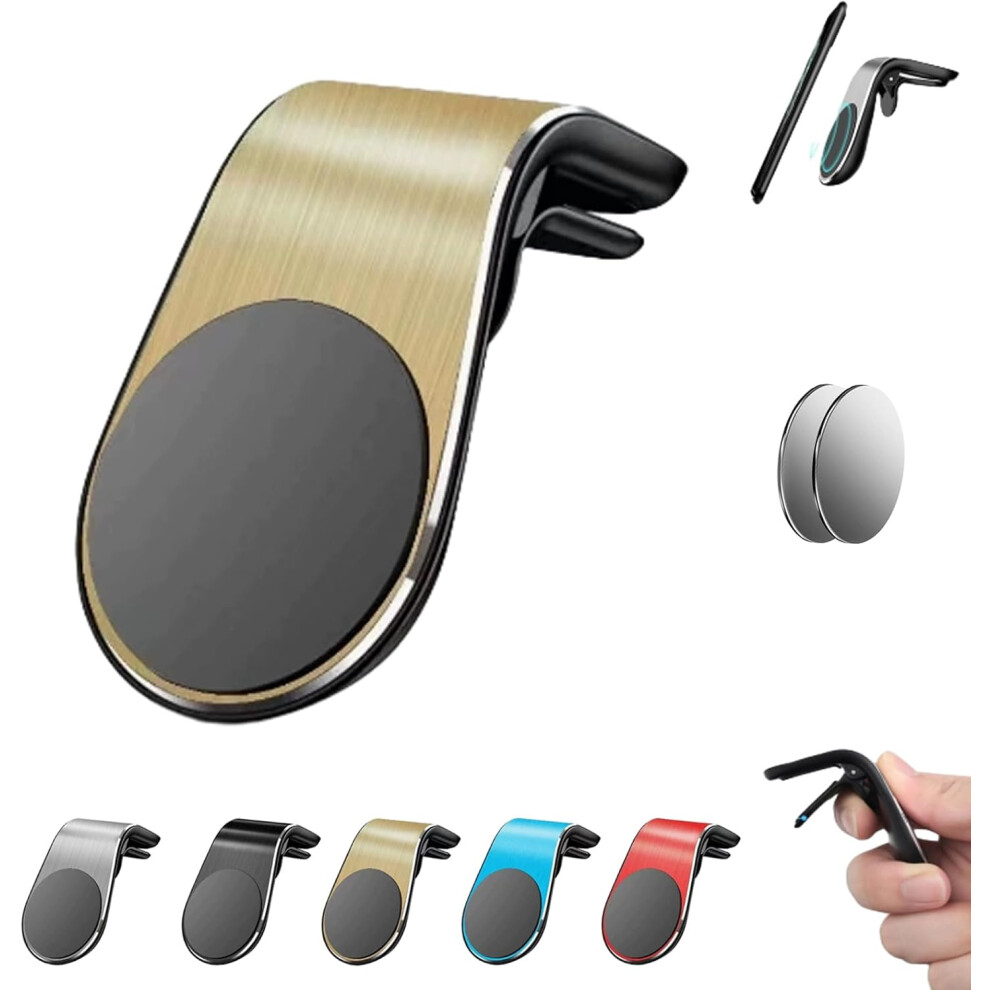 L Type 360 Rotatable Magnetic Car Phone Mount - Vent Holder With Strong Magnet Bracket 3233223047089