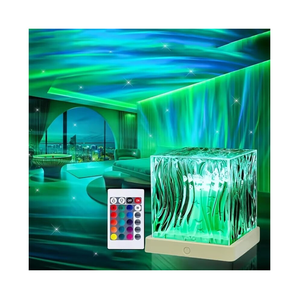 Projektor Nocny Aurora Borealis Z Dotykowym Sterowaniem Bluetooth, Nowy 16-Kolorowy Krajobraz Aurora Dreamscape-image