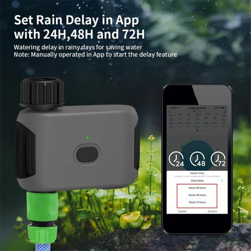 Smart Bluetooth Garden Watering Valve Tuya Irrigation Timer Remote Con 2